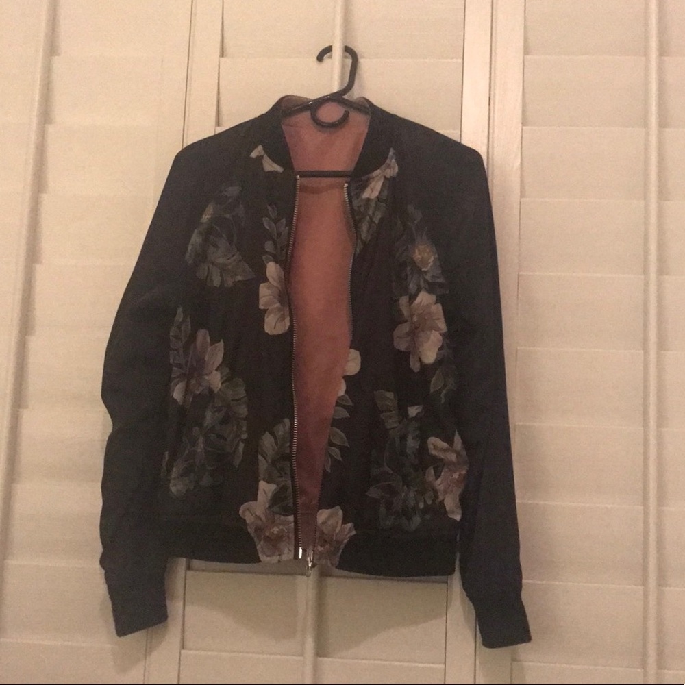 Curl surf reversible bomber jacket